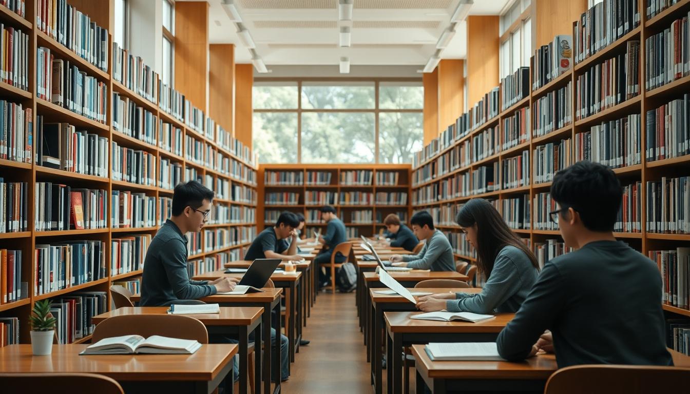 University campus and academic environment in Paris